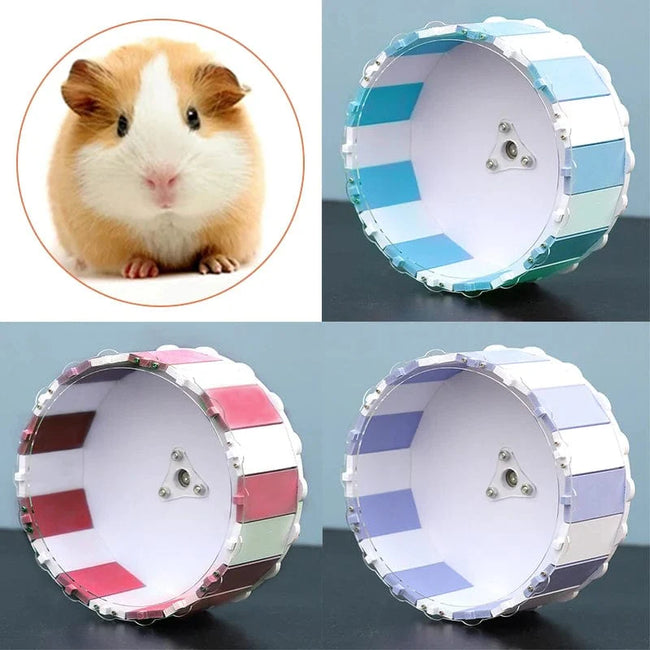 Pet Toy Sports Round Wheel Hamster Exercise Running Wheel Small Animal Pet Cage Accessories Silent Pet Training Supplies Hover Image