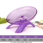 1pcs Pet Hamster Running Wheel Mute Flying Saucer Steel Axle Wheel Running Disc Toys Cage Exercise Small Animals Accessories