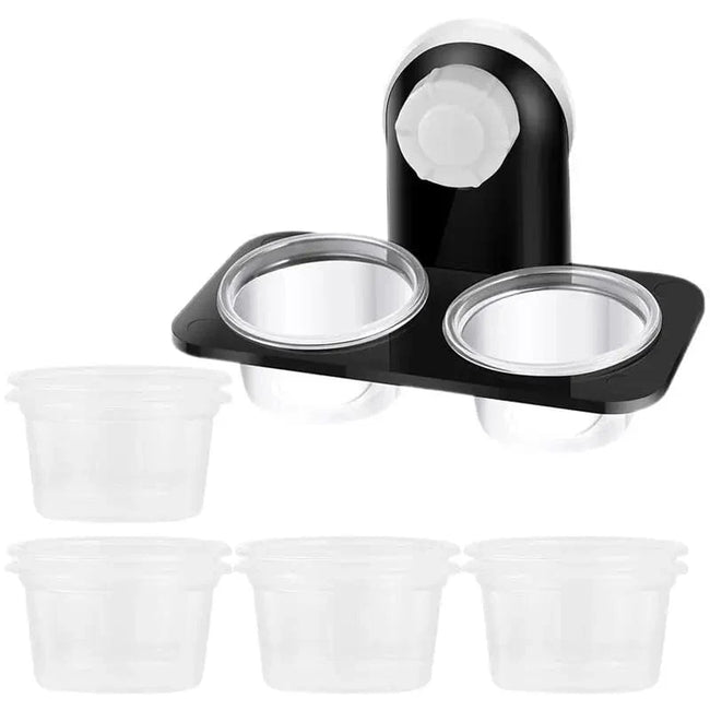 Reptile Tank Feeders Suction Cup Reptile Feeders Feeding Bowls Food Water Dishes Terrarium Breeding Feeders Box Pets Supplies Hover Image