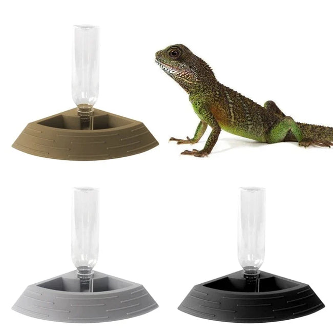 Reptile Water/Food Feeder Automatic Dispenser Feeding Accessories for Turtles Bearded Dragon Gecko for Terrarium Tank Hover Image