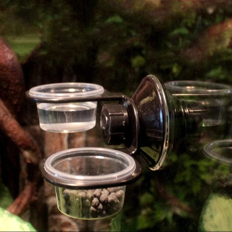 Reptiles Feeder Hanging Feeding Solid Food Water Basin for Terrarium Insect Spiders Reptiles Snake Geckos Pet Supplies