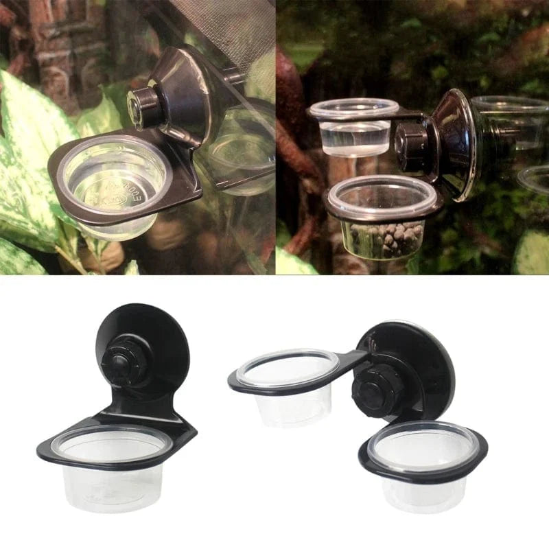 Reptiles Feeder Hanging Feeding Solid Food Water Basin for Terrarium Insect Spiders Reptiles Snake Geckos Pet Supplies