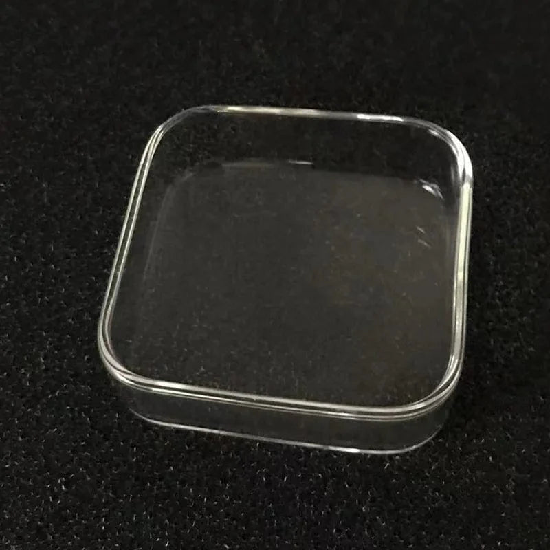 Transparent Square 6cm Aquarium Fish Tank Shrimp Food Feeding Glass Feeder Floating Bottom Feeder Fish Shrimp Food Bowl