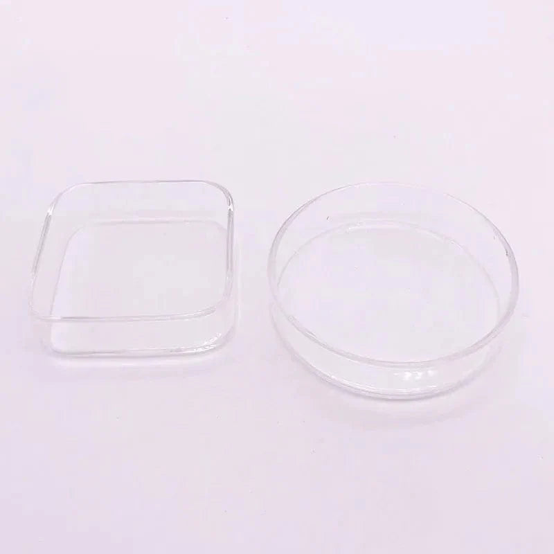 Transparent Square 6cm Aquarium Fish Tank Shrimp Food Feeding Glass Feeder Floating Bottom Feeder Fish Shrimp Food Bowl