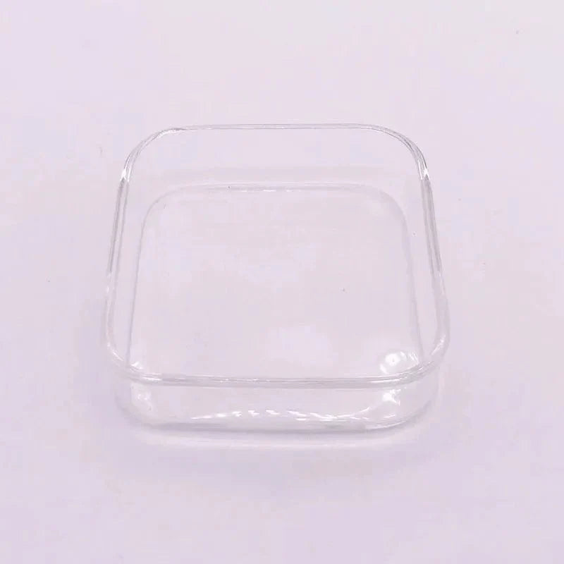 Transparent Square 6cm Aquarium Fish Tank Shrimp Food Feeding Glass Feeder Floating Bottom Feeder Fish Shrimp Food Bowl