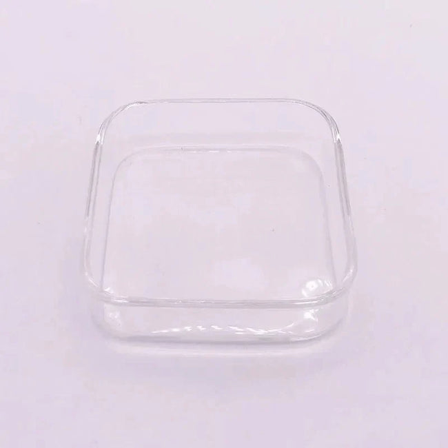 Transparent Square 6cm Aquarium Fish Tank Shrimp Food Feeding Glass Feeder Floating Bottom Feeder Fish Shrimp Food Bowl Main Image