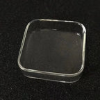 Transparent Square 6cm Aquarium Fish Tank Shrimp Food Feeding Glass Feeder Floating Bottom Feeder Fish Shrimp Food Bowl