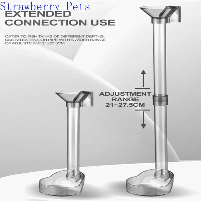 Acrylic Aquarium Feeder Tube Set Dish Transparent Fish Tank Shrimp Snail Food Feeder Bowl Aquarium Feeding Accessories Shrimp