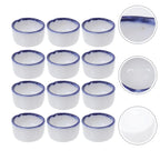 12 Pcs Basin Small Terrarium Jumping Spider Enclosure Tarantula The Fence Millipede Ceramics Mini Water Sink Reptile Baby