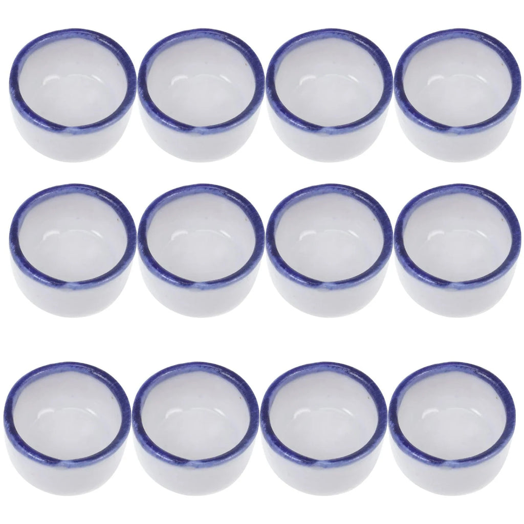 12 Pcs Basin Small Terrarium Jumping Spider Enclosure Tarantula The Fence Millipede Ceramics Mini Water Sink Reptile Baby
