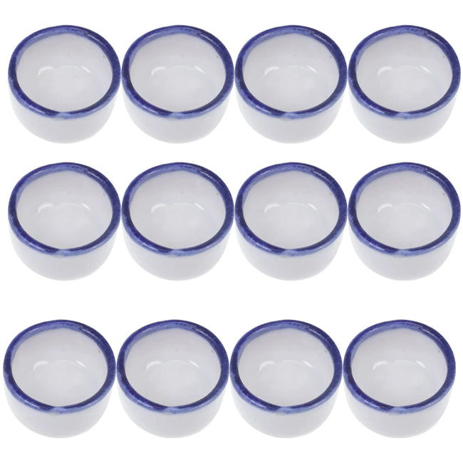 12 Pcs Basin Small Terrarium Jumping Spider Enclosure Tarantula The Fence Millipede Ceramics Mini Water Sink Reptile Baby Hover Image