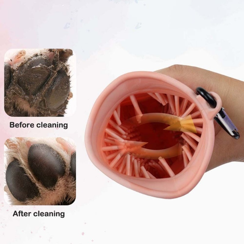Dog Paw Cleaner Cup Portable Foot Wash Brush
