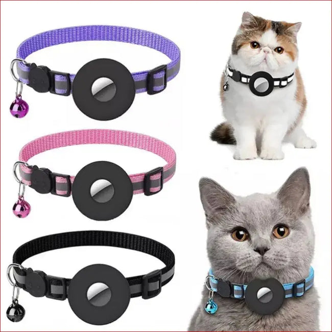 AirTag Pet Collar Holder – Reflective & Waterproof Hover Image