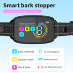 Smart Rechargeable Anti-Bark Dog Collar HD Display & Waterproof