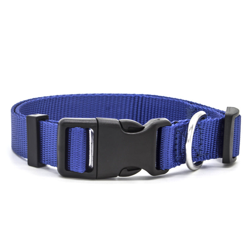 Soft Nylon Pet Collar – Adjustable and Durable for Dogs and Cats