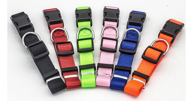 Soft Nylon Pet Collar – Adjustable and Durable for Dogs and Cats Hover Image