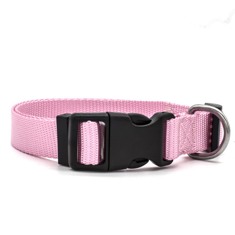 Soft Nylon Pet Collar – Adjustable and Durable for Dogs and Cats