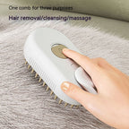 Pet Grooming Steam Brush – 3-in-1 Electric Spray for Hair Removal