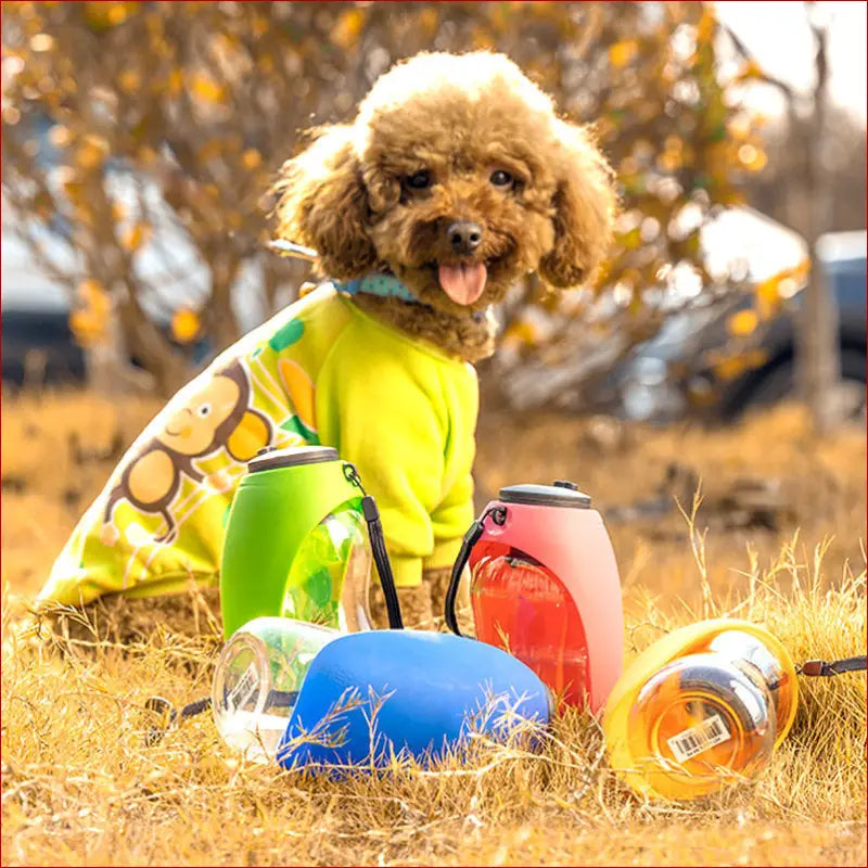 Portable Dog Water Bottle — Lightweight Travel Hydration with Built-In Cup
