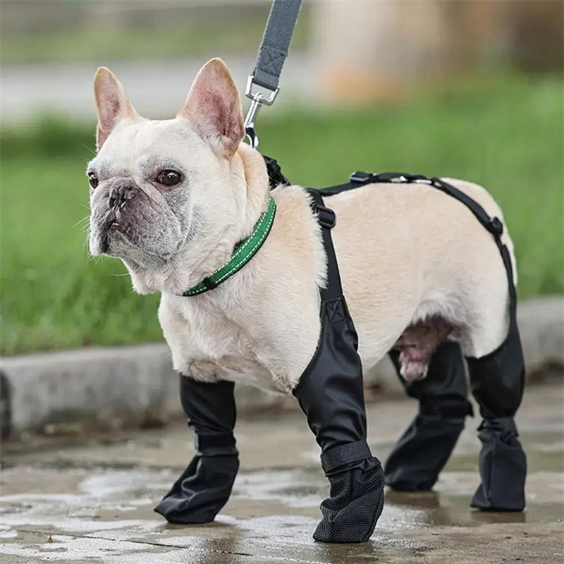 Waterproof Adjustable Dog Boots - Soft Breathable Pet Shoes