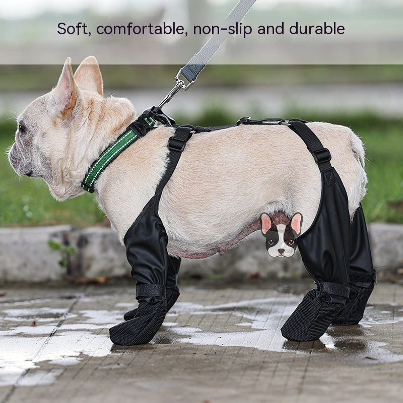 Waterproof Adjustable Dog Boots - Soft Breathable Pet Shoes